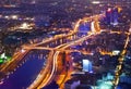 Night Urban City Skyline, Ho Chi Minh City, Vietnam Royalty Free Stock Photo