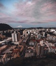 Night urban landscape from high above Royalty Free Stock Photo