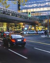 Night Urban Scene, Sanhattan, Santiago de Chile Royalty Free Stock Photo