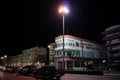 Night view of abandoned super market