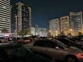 Night view of Abudhabi city,UAE.