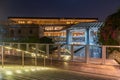 Night view of the Acropolis museum in Athens, Greece Royalty Free Stock Photo