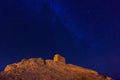 Night view from Ait Ben Haddou, Atlas mountains, Africa