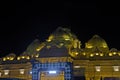 Night view of akshardham temple, rohtak Royalty Free Stock Photo