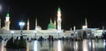 A Night View of Al-Masjid an-Nabawi Royalty Free Stock Photo