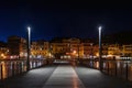 Night view of Alassio, Italian Riviera