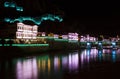 Night view of Amasya city center, Turkey Royalty Free Stock Photo