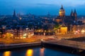 Night view of Amsterdam Royalty Free Stock Photo