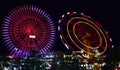 Night view of the amusement park Royalty Free Stock Photo