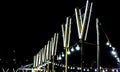 Night View of Amusement park rides, Ferris Wheel Royalty Free Stock Photo