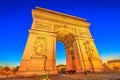 Arc de Triomphe blue hour Royalty Free Stock Photo