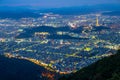 Night view from aspan park of daegu, south korea Royalty Free Stock Photo