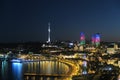 Baku city night view Royalty Free Stock Photo