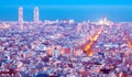 Night view of Barcelona