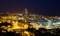 Night view of Barcelona Royalty Free Stock Photo