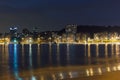 Night view Beach Icarai Niteroi Royalty Free Stock Photo