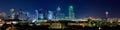 Night View on Beautiful Dallas Skyline Royalty Free Stock Photo