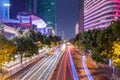 Night view of the beautiful street in Changsha