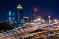 Night view of Beijing CBD Royalty Free Stock Photo