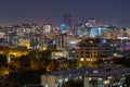 Night view of Beijing skyline from the Jingshan park Royalty Free Stock Photo