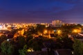 Night view of the Belarusian city of Gomel.