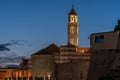 Night view of the Bell Tower in Dubrovnik Old City, Croatia Royalty Free Stock Photo