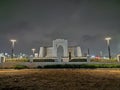 Night view of Besant nagar beach chennai