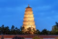 The Dayan Pagoda was built in 652 and is the earliest existing pagoda. Xi`an, China Royalty Free Stock Photo