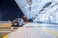 Night view of BMW MINI and airport