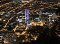 Night view of Bogota