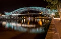 Night view of The Bridge of Peace