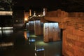 Night view of a bridge of water town Wuzhen Royalty Free Stock Photo