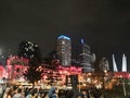 Night view brisbane city tower