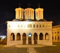 Night view of the Bucharest metropolitan church