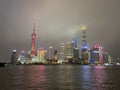 Night view of the Bund in Shanghai Royalty Free Stock Photo