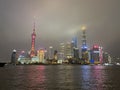 Night view of the Bund in Shanghai