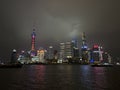 Night view of the Bund in Shanghai Royalty Free Stock Photo