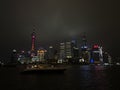 Night view of the Bund in Shanghai Royalty Free Stock Photo