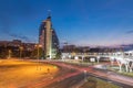 Night view of Burgas, Bulgaria