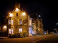 Night view of Buxtob, a spa town in Derbyshire, in the East Midlands region of England Royalty Free Stock Photo