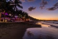 Night view of Cabarete beach, Dominican Republ Royalty Free Stock Photo