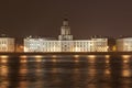 Night view of the cabinet of curiosities in St.Petersburg