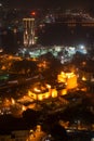 Night view of Cairo from Cairo tower Royalty Free Stock Photo