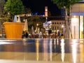 Night view of Cannes, a resort town on the French Riviera, is famed for its international film festival