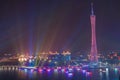 Night View of Canton Tower in Guangzhou China