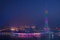 Night View of Canton Tower in Guangzhou China