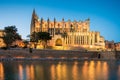 Cathedral de Santa Maria in Palma de Mallorca Spain Royalty Free Stock Photo