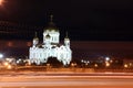 Night View Cathedral of Jesus Christ the Saviour in the summer v