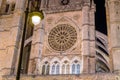 Night view of the cathedral of Leon, Spain