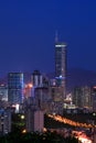 Night view of CBD, Shenzhen Royalty Free Stock Photo